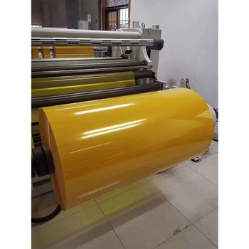 Moq1 China gele kleur polyester gele film voor huisdieren op hoge temperatuur